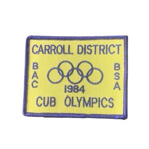 Vintage Boy Scouts Scout Carroll District Cub Olympics 1984 Patch BSA BAC